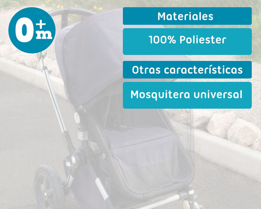 Mosquitera silla paseo universal