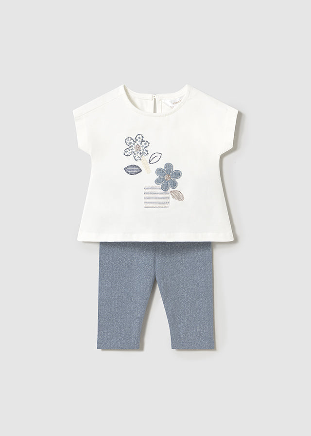 Conjunto flores legging