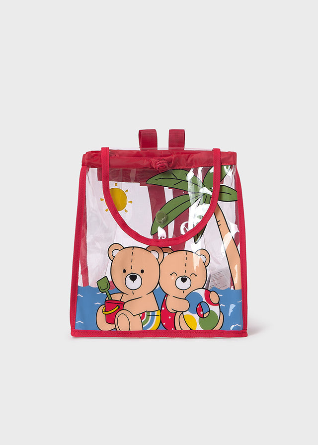 Mochila transparente ositos