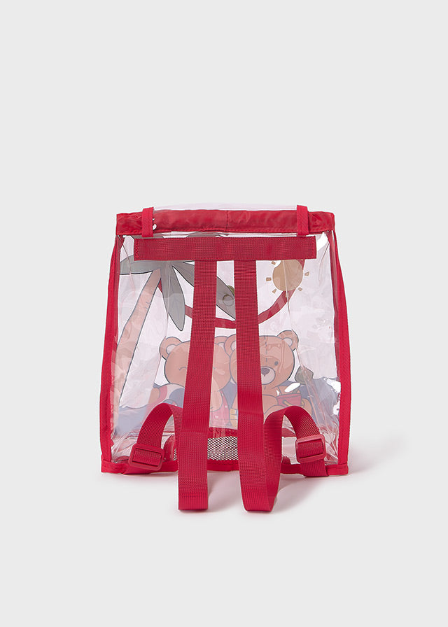 Mochila transparente ositos