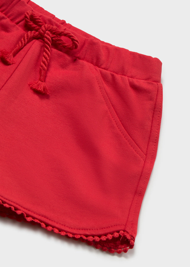 Short felpa rojo