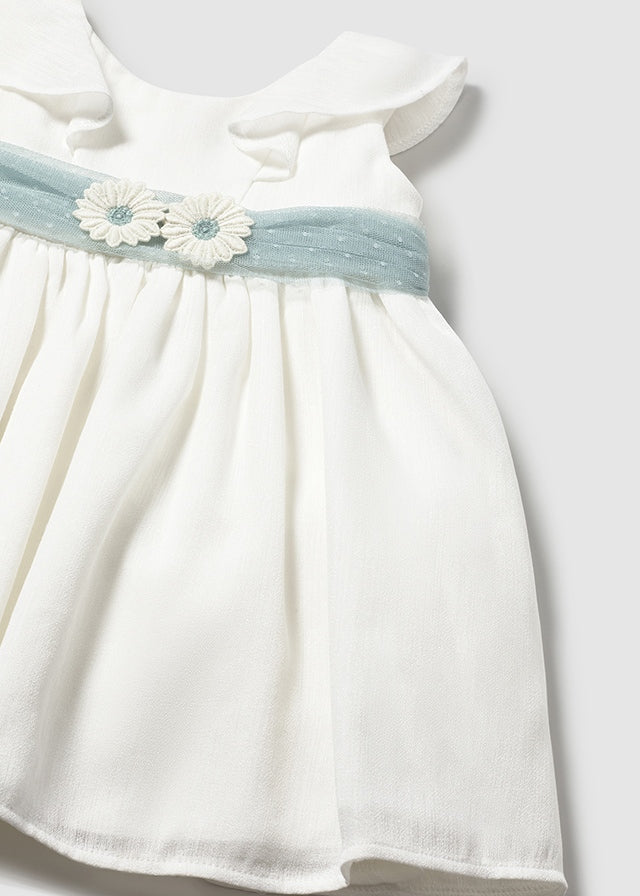 Vestido tul con fajín bebé