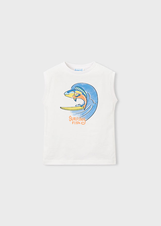 Camiseta pez surf