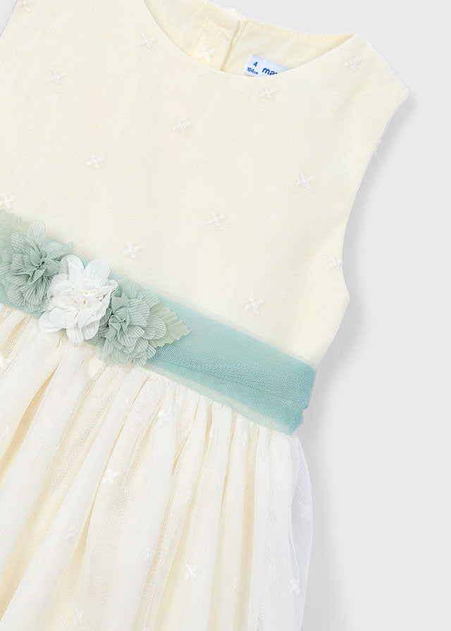 Vestido ceremonia tul bordado
