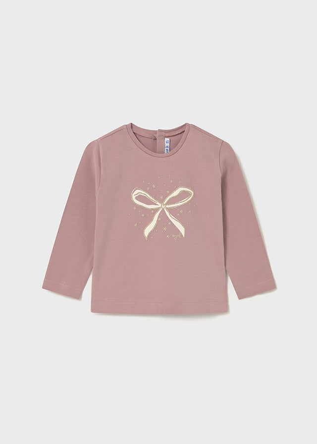 Camiseta lazo rosa
