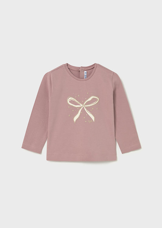 Camiseta lazo rosa