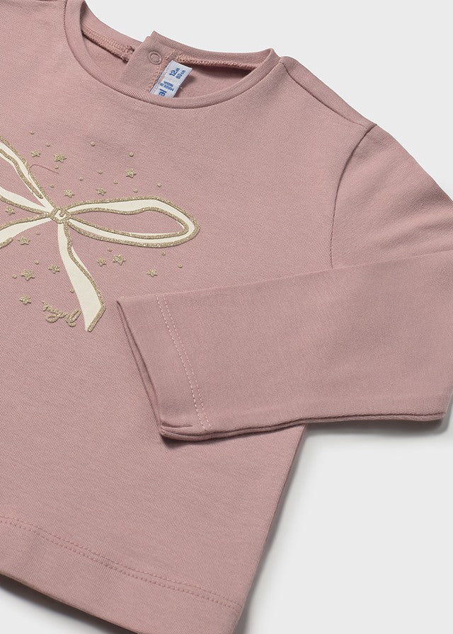 Camiseta lazo rosa