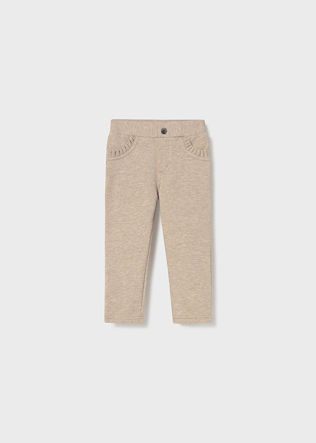 Pantalón básico beige