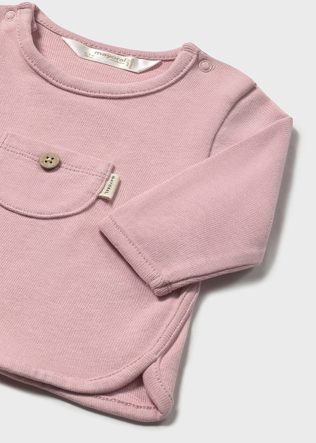 Camiseta rosa bebe