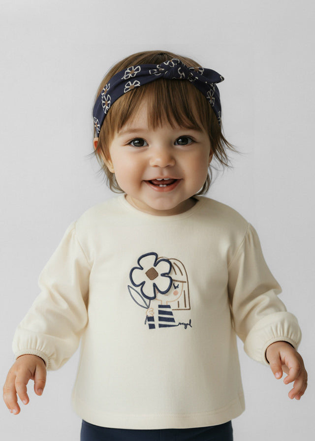 Camiseta con diadema bebé