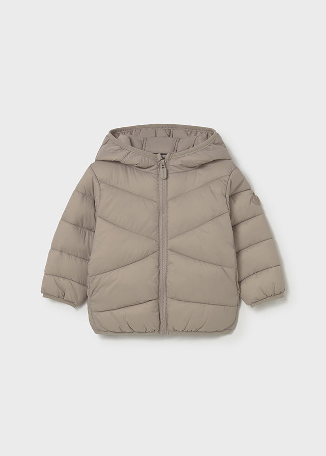 Chaquetón acolchado beige
