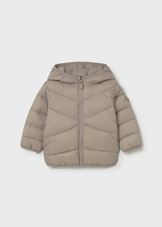 Chaquetón acolchado beige