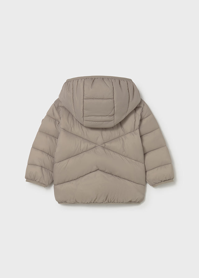 Chaquetón acolchado beige