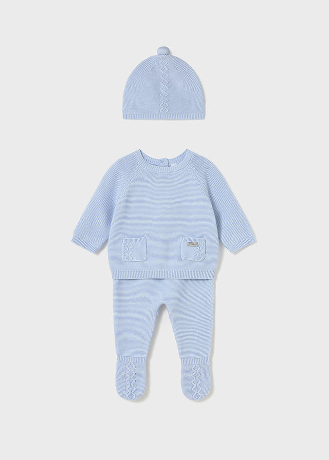 Conjunto tricot azul