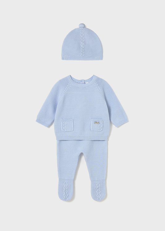 Conjunto tricot azul