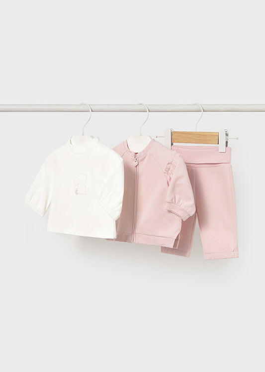 Chandal rosa felpa