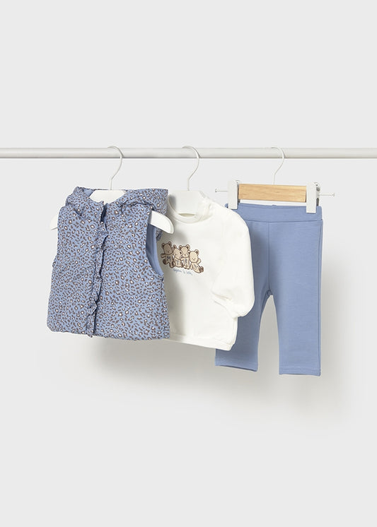 Conjunto chaleco ositos