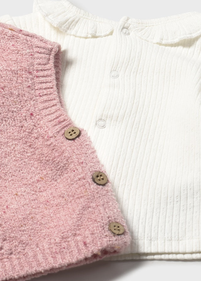 Conjunto chaleco tricot