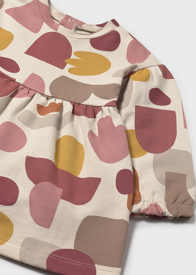 Vestido felpa estampado