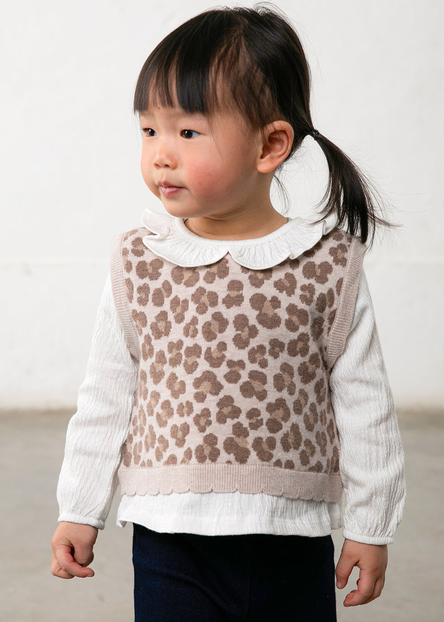Conjunto pantalón y blusa con chaleco bebé