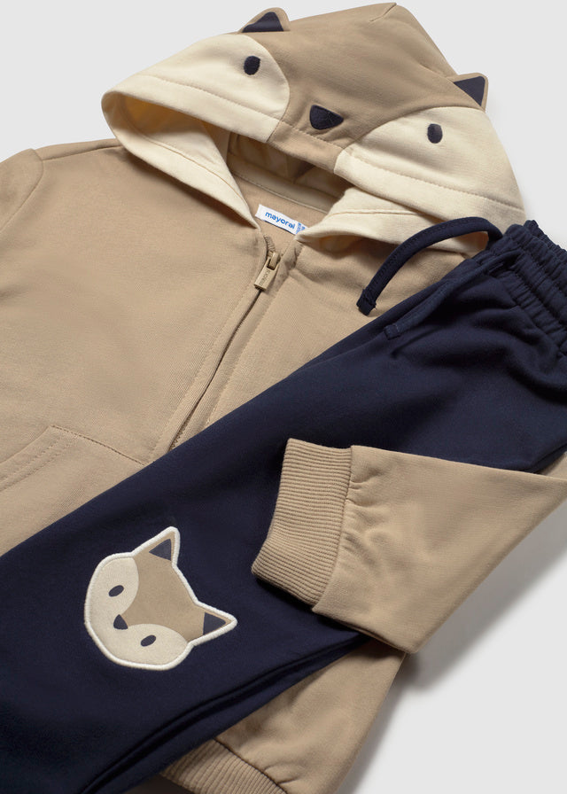 Chándal con sudadera animalito bebé