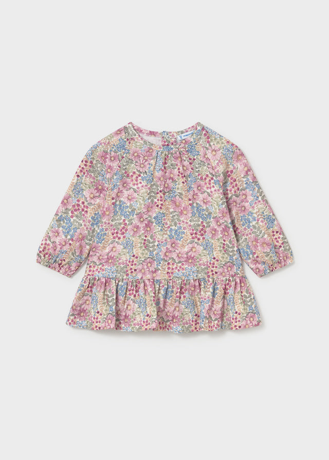 Vestido bambula estampado bebé