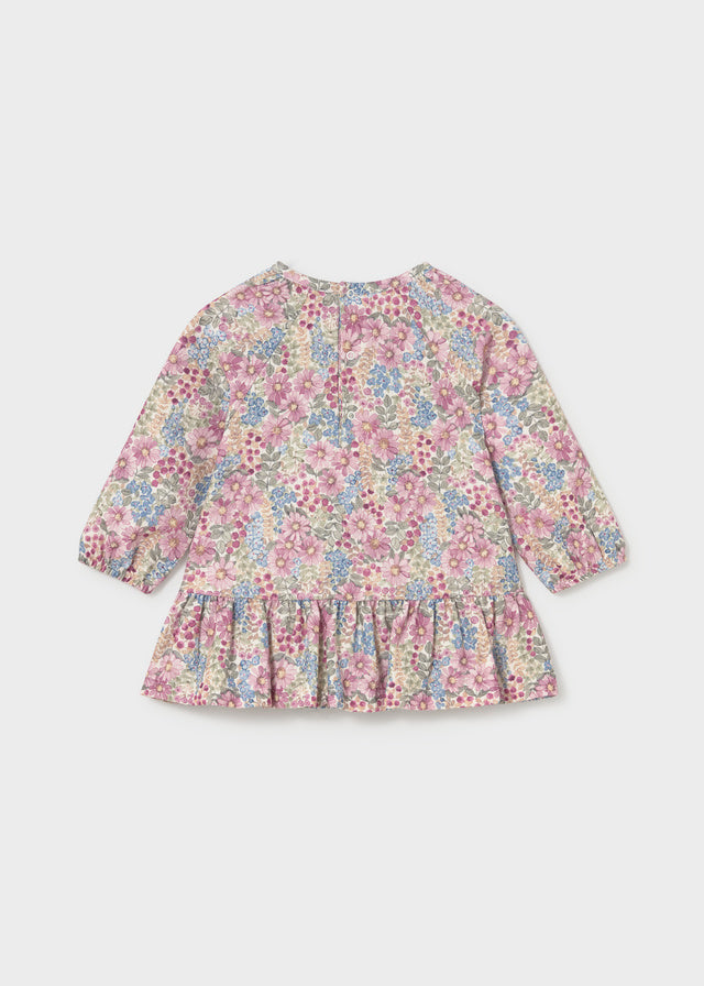 Vestido bambula estampado bebé
