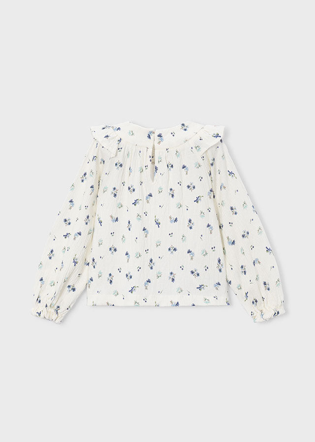 Blusa bambula estampada niña