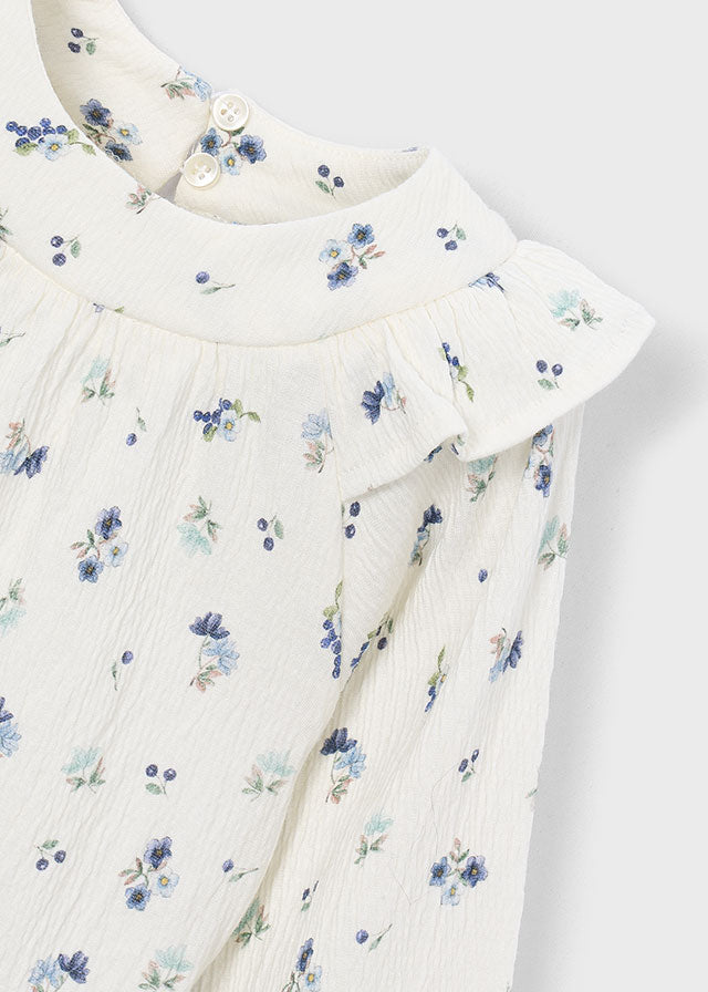 Blusa bambula estampada niña