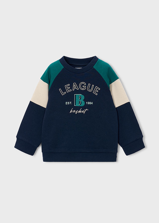 Sudadera combinada niño