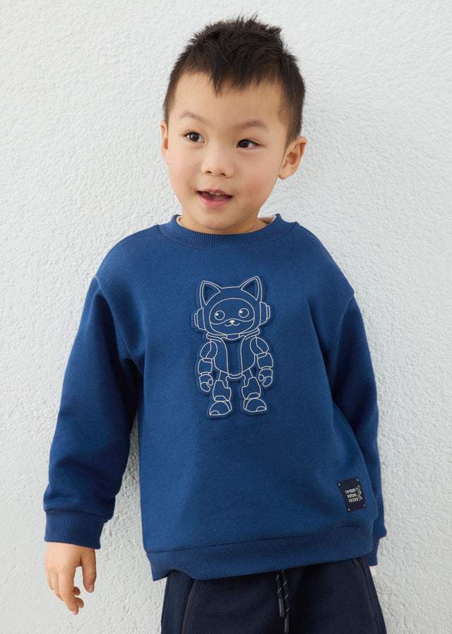 Sudadera embossed niño