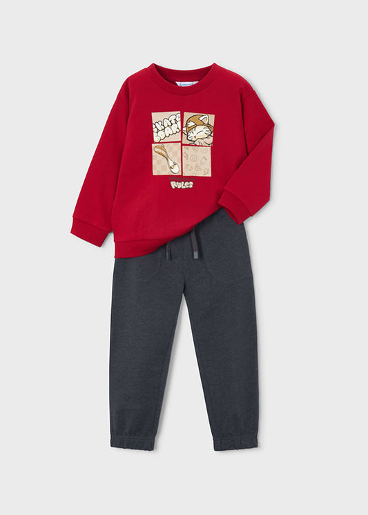 Chándal niño rojo