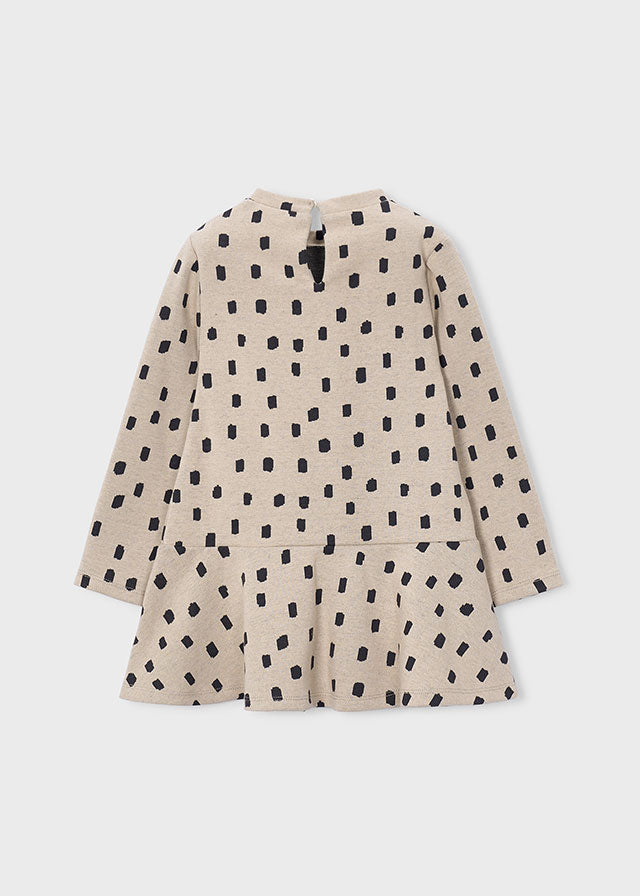Vestido estampado con bolso niña