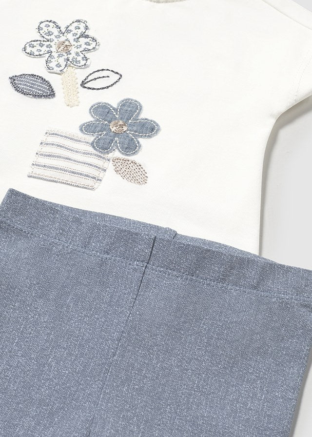 Conjunto flores legging