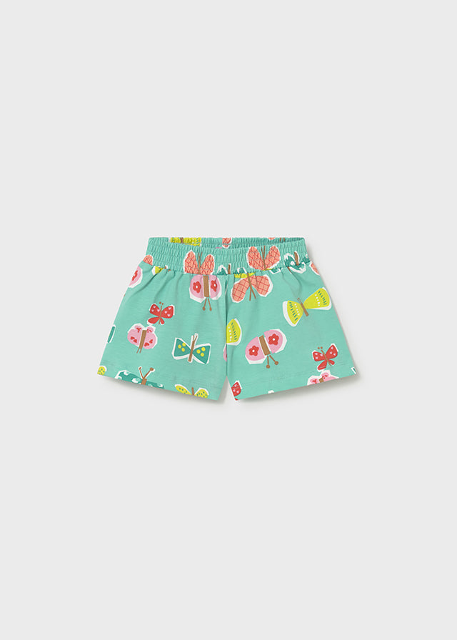 Pantalón corto estampado mariposa