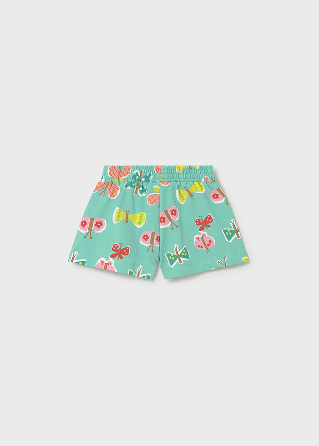 Pantalón corto estampado mariposa