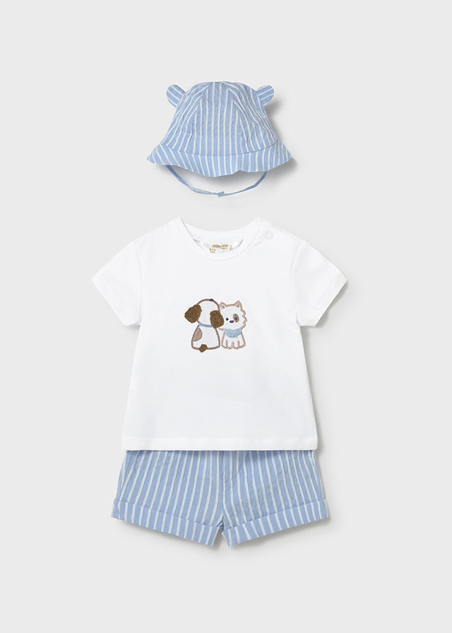 Conjunto perrito con gorro