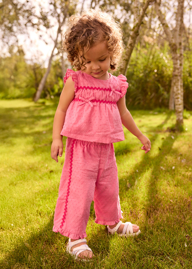 Conjunto topitos rosa