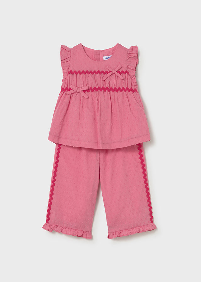 Conjunto topitos rosa