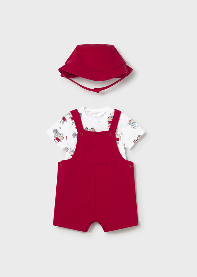 Conjunto 3 piezas con peto
