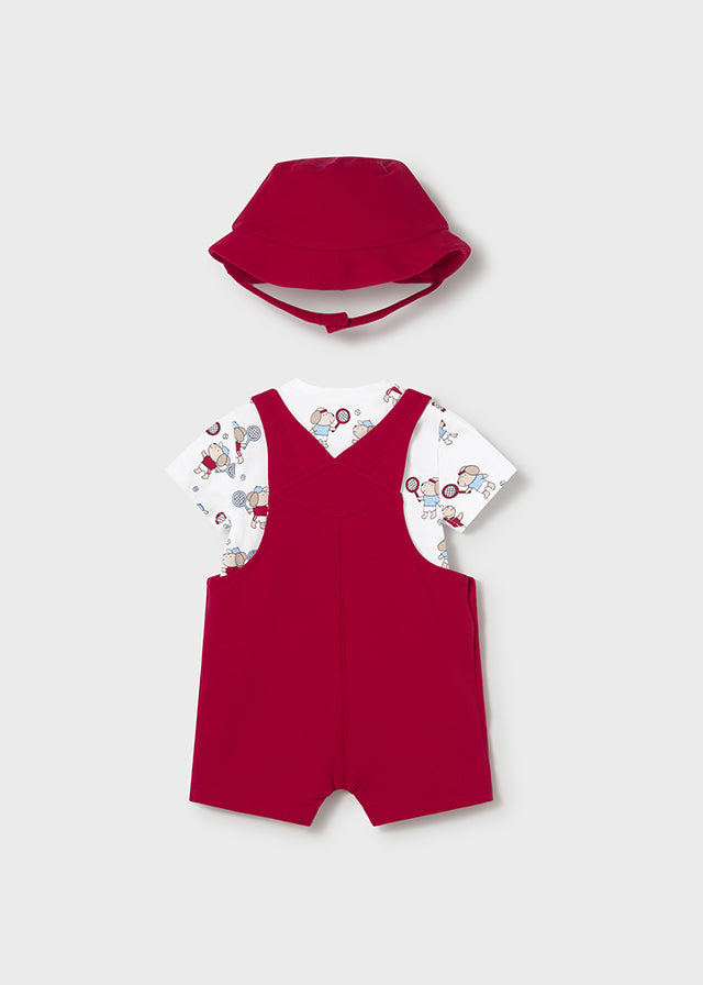 Conjunto 3 piezas con peto