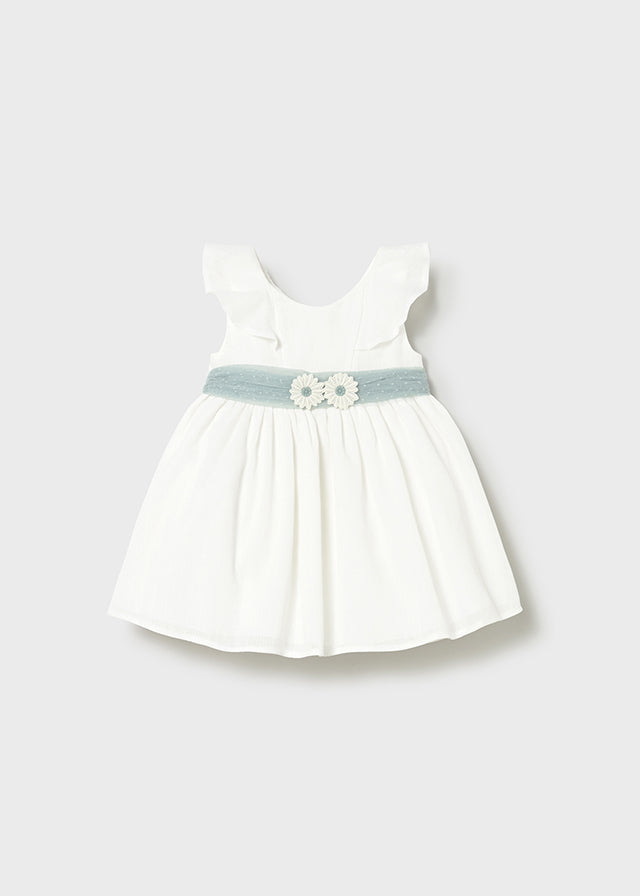 Vestido tul con fajín bebé