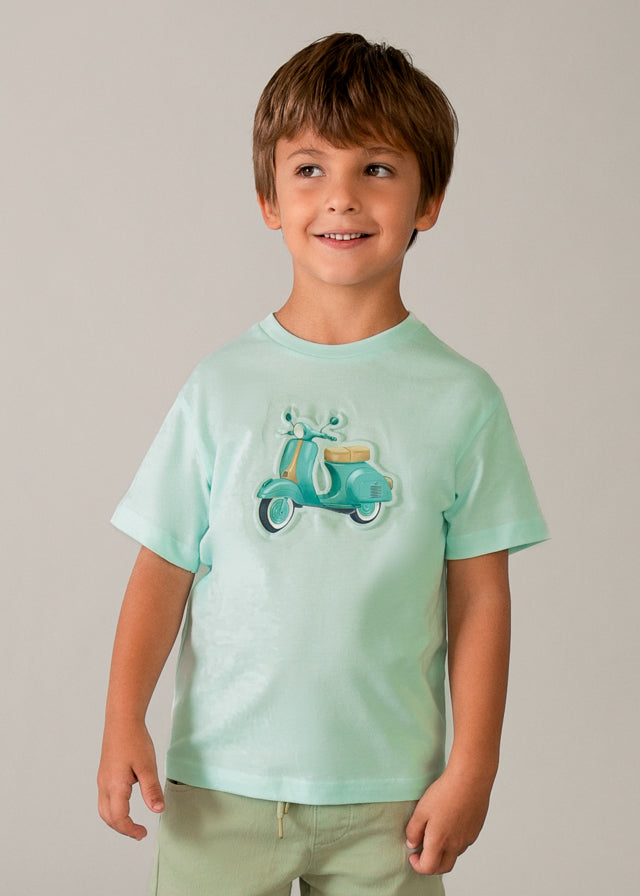 Camiseta moto relieve