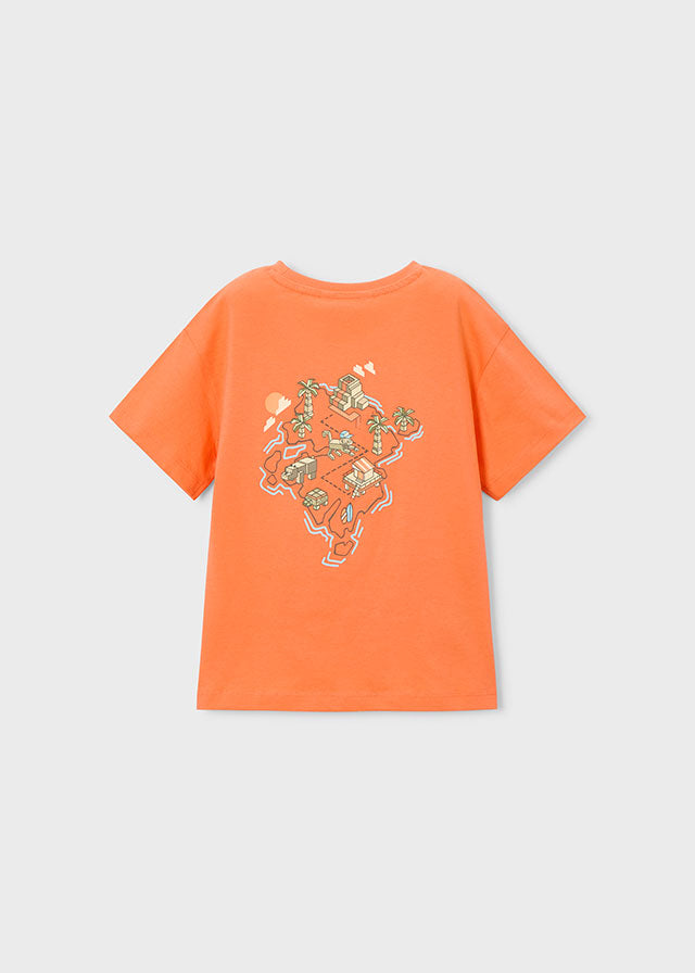 Camiseta minecraft naranja
