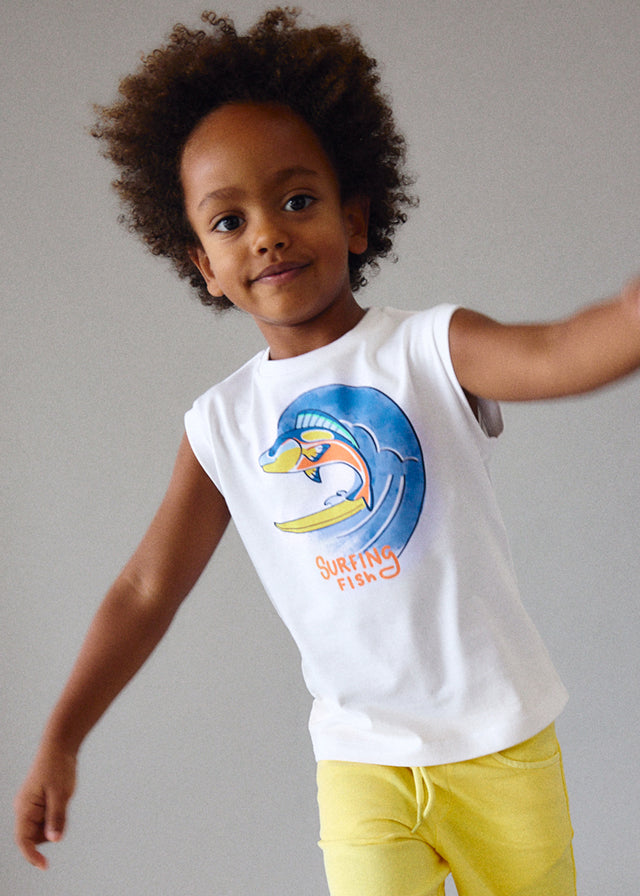 Camiseta pez surf