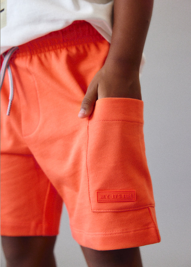 Bermuda bolsillo naranja
