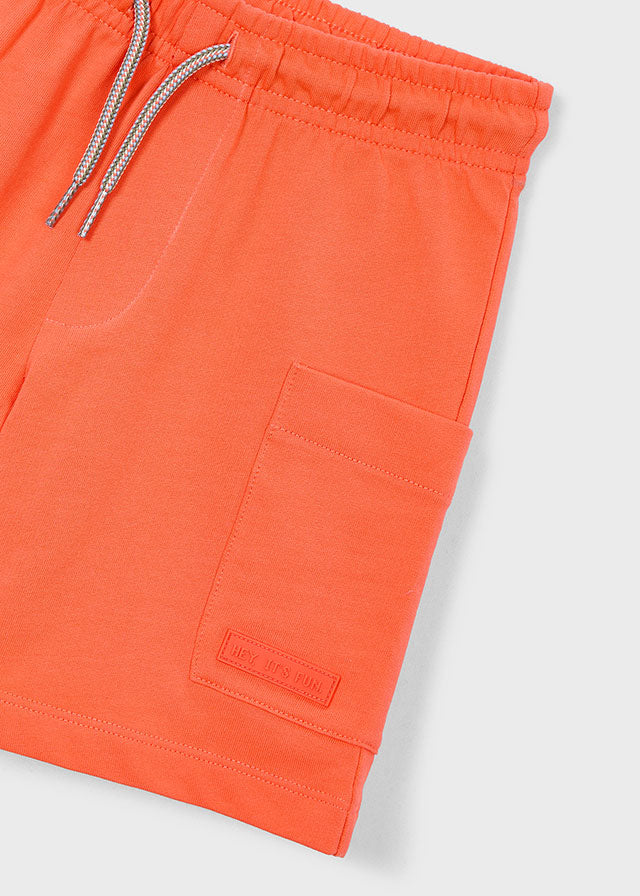 Bermuda bolsillo naranja