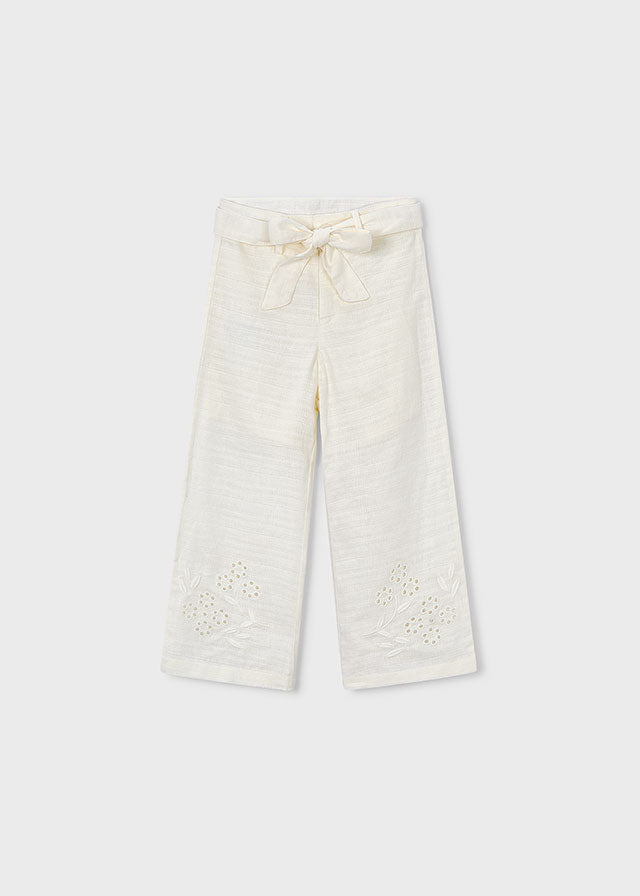 Pantalón lino largo
