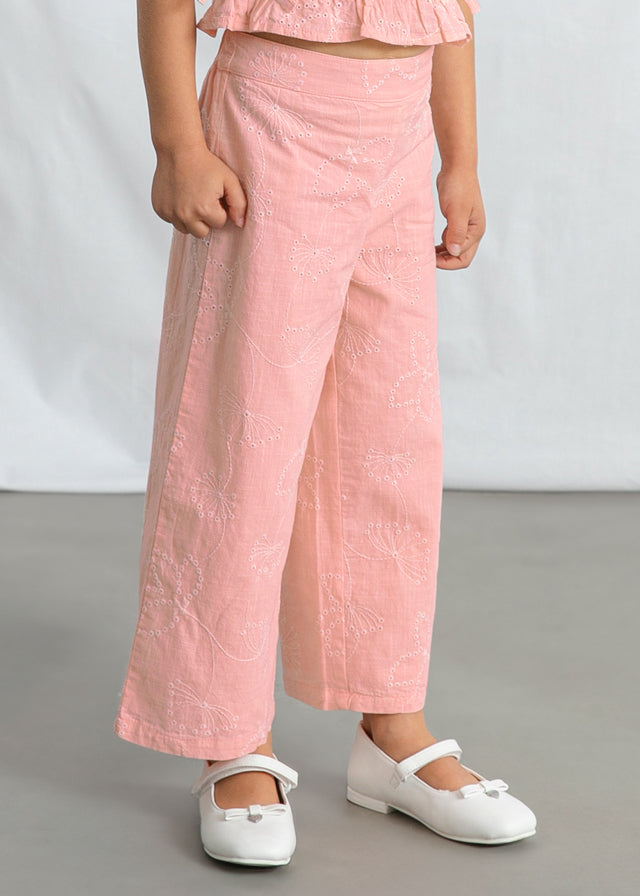 Conjunto pantalón largo y top fruncido