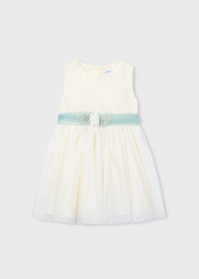 Vestido ceremonia tul bordado